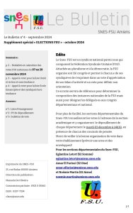 Circulaire sp√©cial √©lections FSU 2024