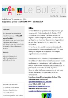 Circulaire sp√©cial √©lections FSU 2024