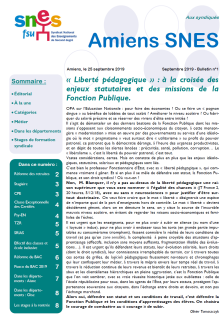 Septembre 2019 - Bulletin n¬∞1