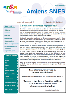 Publication n¬∞1 - Septembre 2017