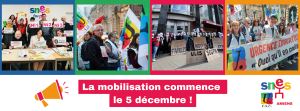 La mobilisation commence le 5 décembre !