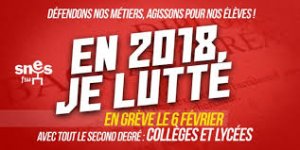 Tous en grève le Mardi 6 Février 2018 !