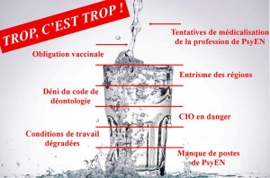 Pour les PsyEN : TROP c'est TROP Rassemblement à Paris le 15 décembre