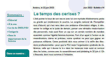 bulletin n°4 juin 2022