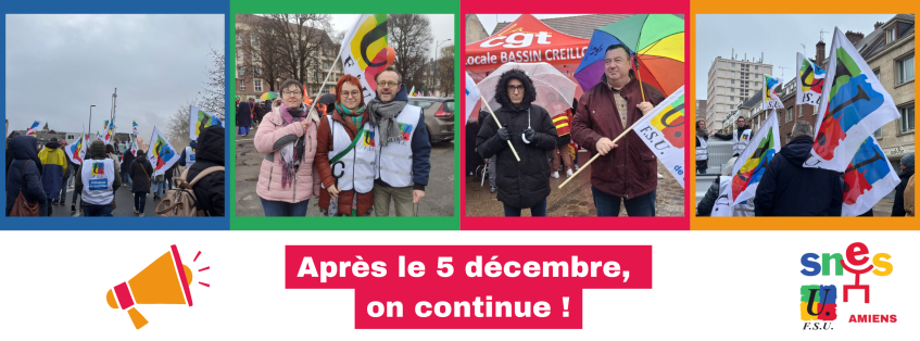 Après le 5 décembre, on continue !