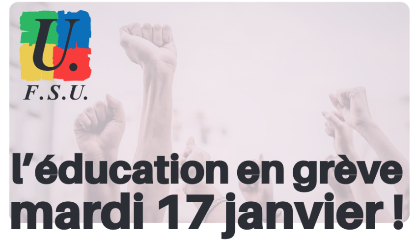 Appel FSU Educ du 17 janvier 2023