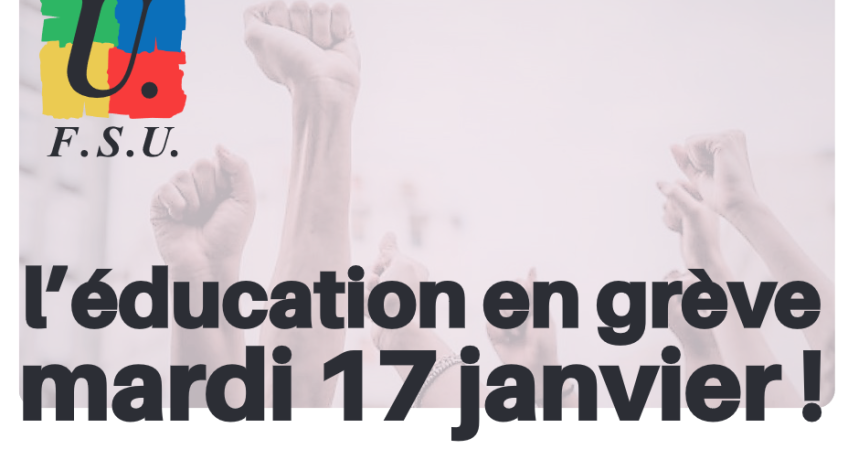 Appel FSU Educ du 17 janvier 2023